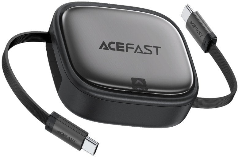 AceFast | 18491 | J3 | Multifunctional Travel Set With Retractable Charging Data Cable | Black AceFast | 18491 | J3 | Multifunctional Travel Set With Retractable Charging Data Cable | Black